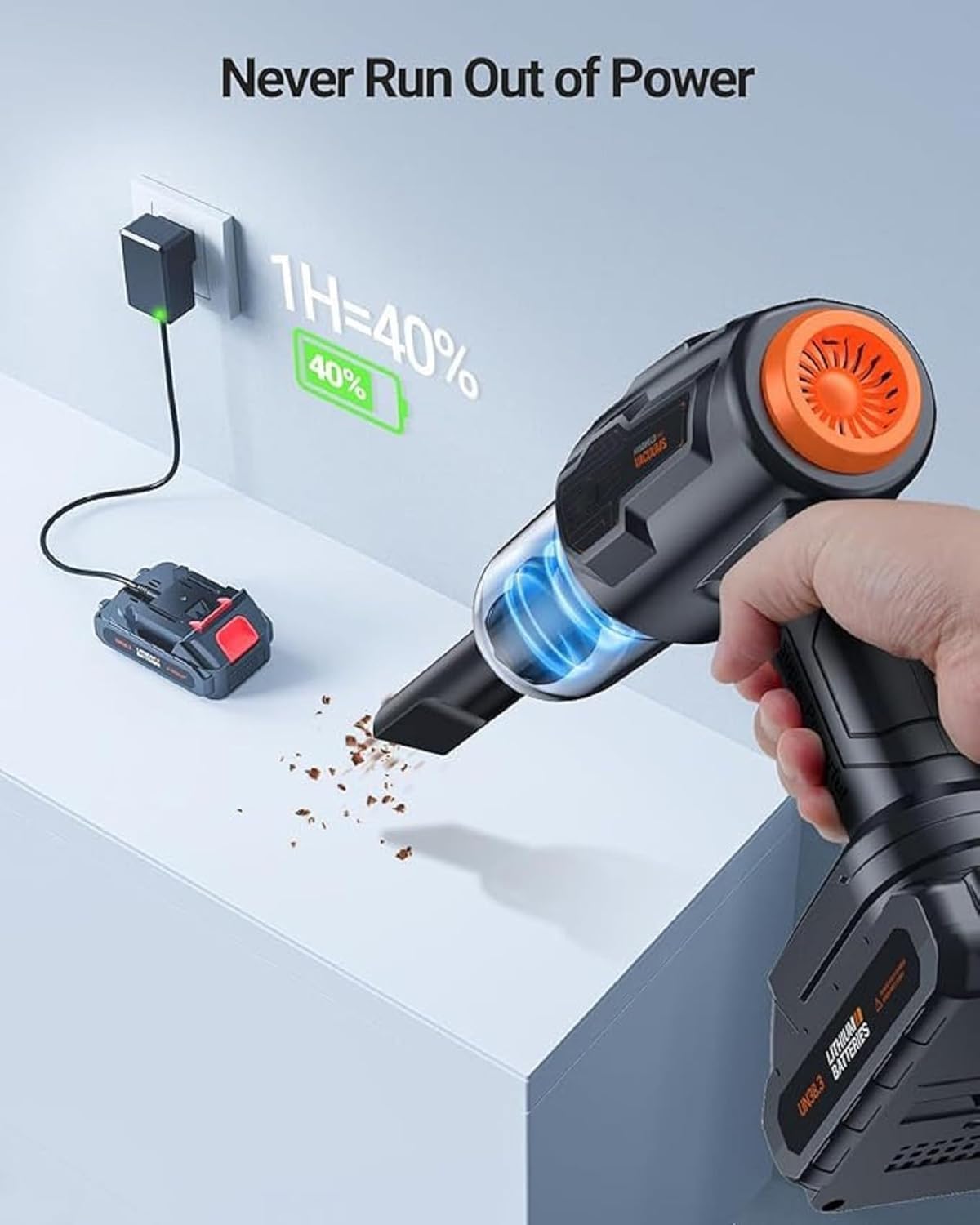 MAXTOP Portable Multifunctional car Vacuum Cleaner – Cordless Rechargeable Handheld Car & Home Vacuum