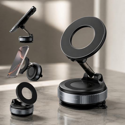 Magnetic phone holder for car,travel,home,