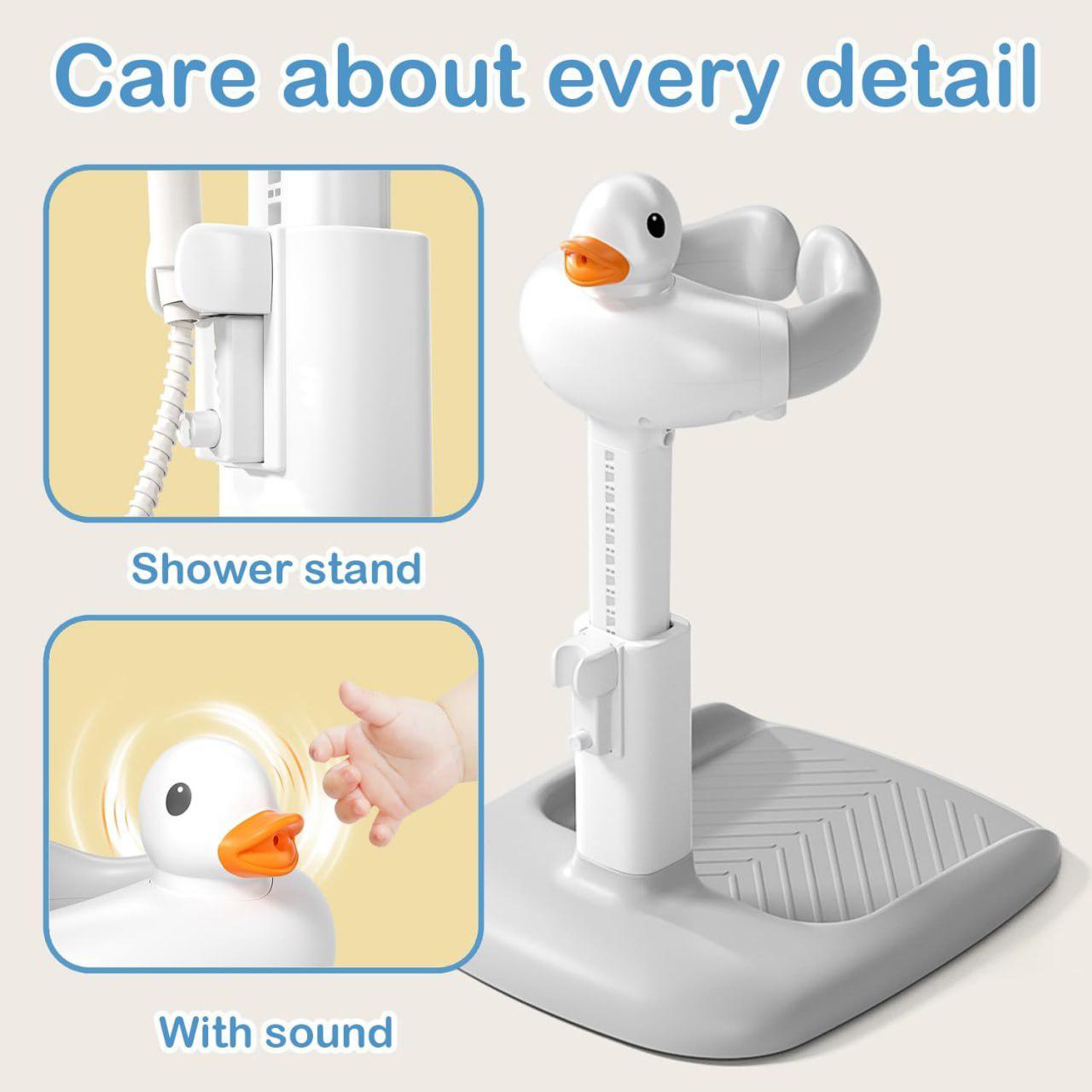 Adjustable Baby Shower Stand with Anti-Slip Base, Baby Bath With Stand, 6-36 Months Toddler Shower Standing Support, Bath Shower Standing Support, Easy Setup, Safe Design