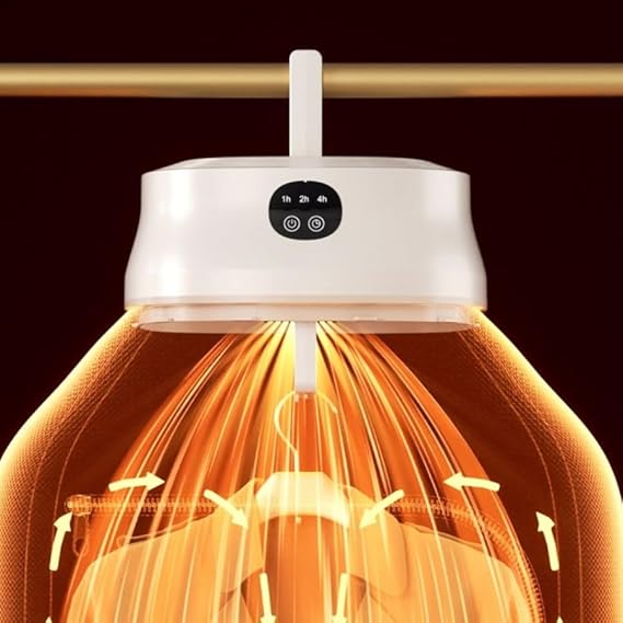 Electric Fast-Drying Machine with Adjustable Timer & Hassle-Free Setup Low Noise, Energy Saving, For Apartment, RV, Travel, Small Spaces Heat Warmer For Baby & Light Clothes (Big)
